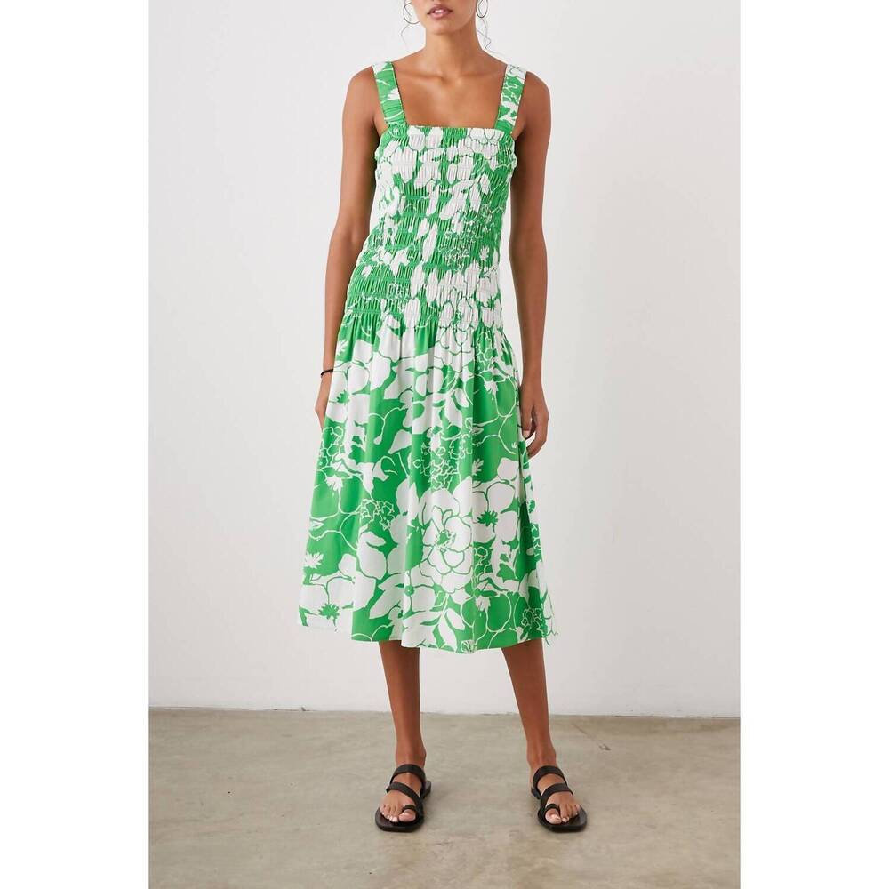 NEW RAILS seville dress in green lotus